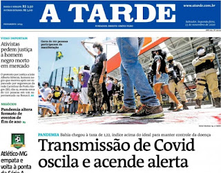 Leia o Jornal A Tarde de hoje 23.11.2020