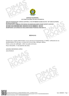 Justiça dá cinco dias para Luiz de Deus e Marcondes Francisco se defender das acusações