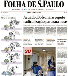 Leia o jornal Folha de São Paulo do dia 14.03.2021