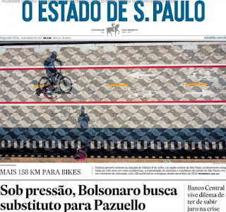 Leia o jornal Estadão do dia 15.03.2021
