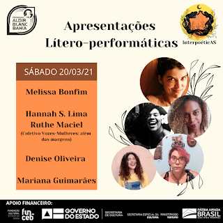 Programação de encontro literário virtual que reúne mulheres artistas de vários territórios de identidade da Bahia começa ontem (20)