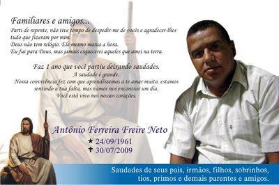 MISSA DE UM ANO