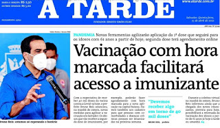 Leia o Jornal A tarde do dia 15.04.2021