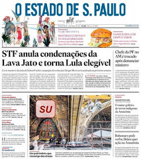 Leia o Jornal Estadão do dia 16.04.202