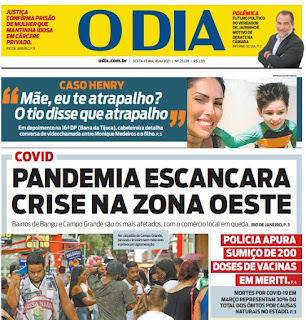 Leia o Jornal O Dia do dia 16.04.2021