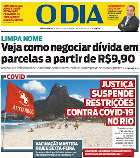 Leia o Jornal O Dia do dia 21.04.2021