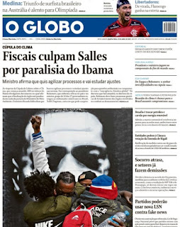 Leia o Jornal O Globo do dia 21.04.2021