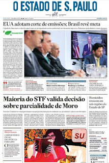 Leia o Jornal Estadão dia 23.04.2021