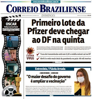 Leia o Jornal Correio Braziliense dia 25.04.2021