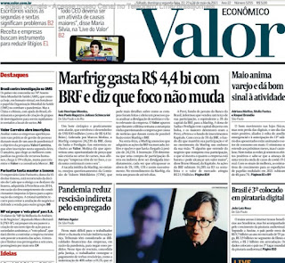 Leia o Jornal Valor Econômico do dia 24.05.2021