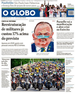 Leia o Jornal O Globo do dia 24.05.2021
