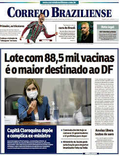 Leia o Jornal Correio Braziliense do dia 26.05.2021