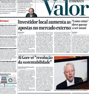Leia o Jornal Valor Econômico do dia 26.05.2021