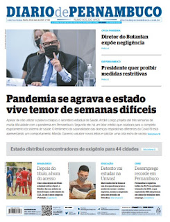 Leia o Jornal Diário de Pernambuco do dia 28.05.2021