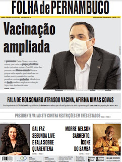 Leia o Jornal Folha de Pernambuco do dia 28.05.2021