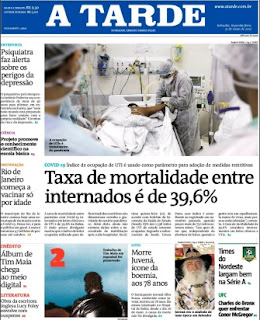Leia o Jornal A Tarde do dia 31.05.2021