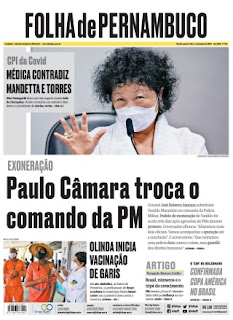 Leia o Jornal Folha de Pernambuco do dia 02.06.2021