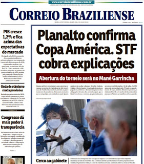 Leia o Jornal Correio Braziliense do dia 02.06.2021