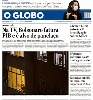Leia o Jornal O Globo do dia 03.06.2021