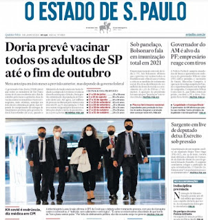 Leia o Jornal Estadão do dia 03.06.2021