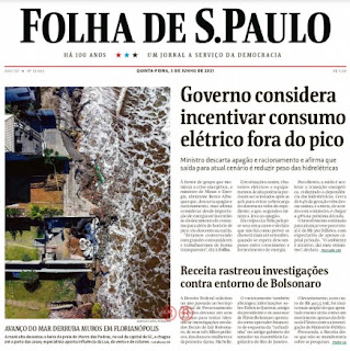 Leia o Jornal Folha de São Paulo do dia 03.06.202