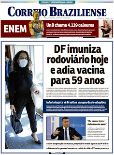 Leia o Jornal Correio Braziliense do dia 03.06.2021