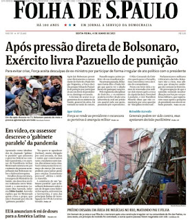 Leia o Jornal Folha de São Paulo do dia 04.06.2021