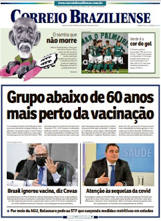 Leia o Jornal Correio Braziliense do dia 04.06.2021