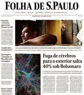 Leia o Jornal Folha de São Paulo do dia 09.06.2021