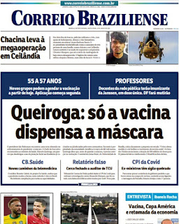 Leia o Jornal Correio Braziliense dia 11.06.2021