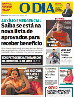 Leia o Jornal O Dia dia 16.06.2021
