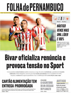 Leia o Jornal Folha de Pernambuco dia 16.06.2021