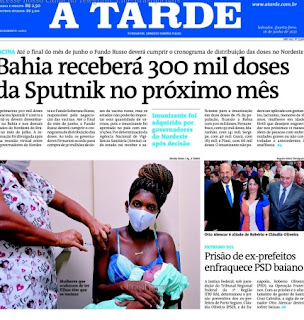Leia o Jornal A Tarde dia 16.06.2021