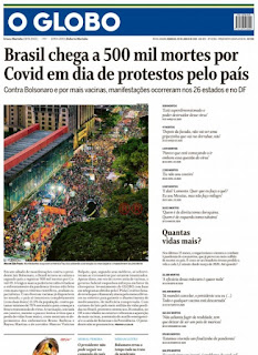 Leia o Jornal O Globo dia 20.06.2021