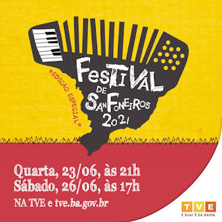 Festival de Sanfoneiros na TVE nesta quarta-feira às 21h