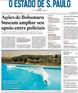 Leia o Jornal Estadão do dia 27.06.2021