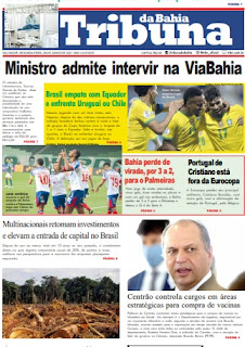 Leia o Jornal Tribuna da Bahia do dia 28.06.2021