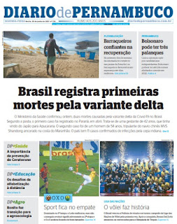 Leia o Jornal Folha de Pernambuco do dia 28.06.2021
