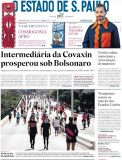 Leia o Jornal Estadão do dia 28.06.2021