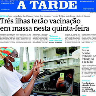 Leia o Jornal A Tarde do dia 29.06.2021