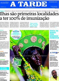 Leia o Jornal A tarde do dia 02.07.2021