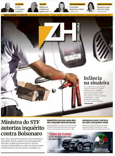 Leia o Jornal Zero Hora do dia 04.07.2021
