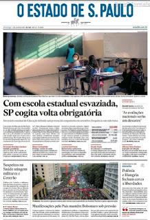 Leia o Jornal Estadão do dia 04.07.2021