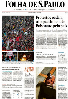 Leia o Jornal Folha de São Paulo do dia 04.07.2021