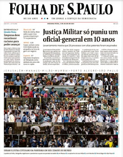 Leia o Jornal Folha de São Paulo do dia 05.07.2021