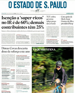 Leia o Jornal Estadão do dia 06.07.2021