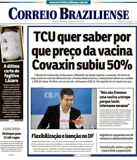Leia o Jornal Correio Braziliense do dia 06.07.2021