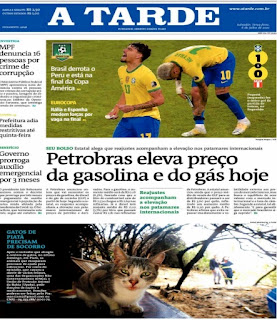 Leia o Jornal A Tarde do dia 06.07.2021