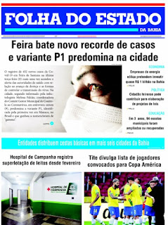 Leia o Jornal Folha do Estado do dia 07.07.2021