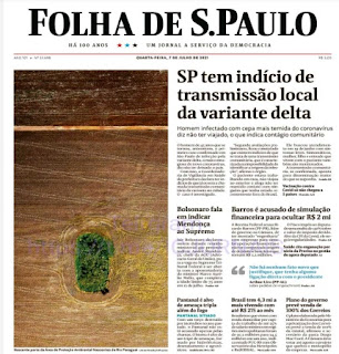 Leia o Jornal Folha de São Paulo do dia 07.07.2021